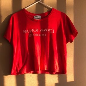 Red Crop Top